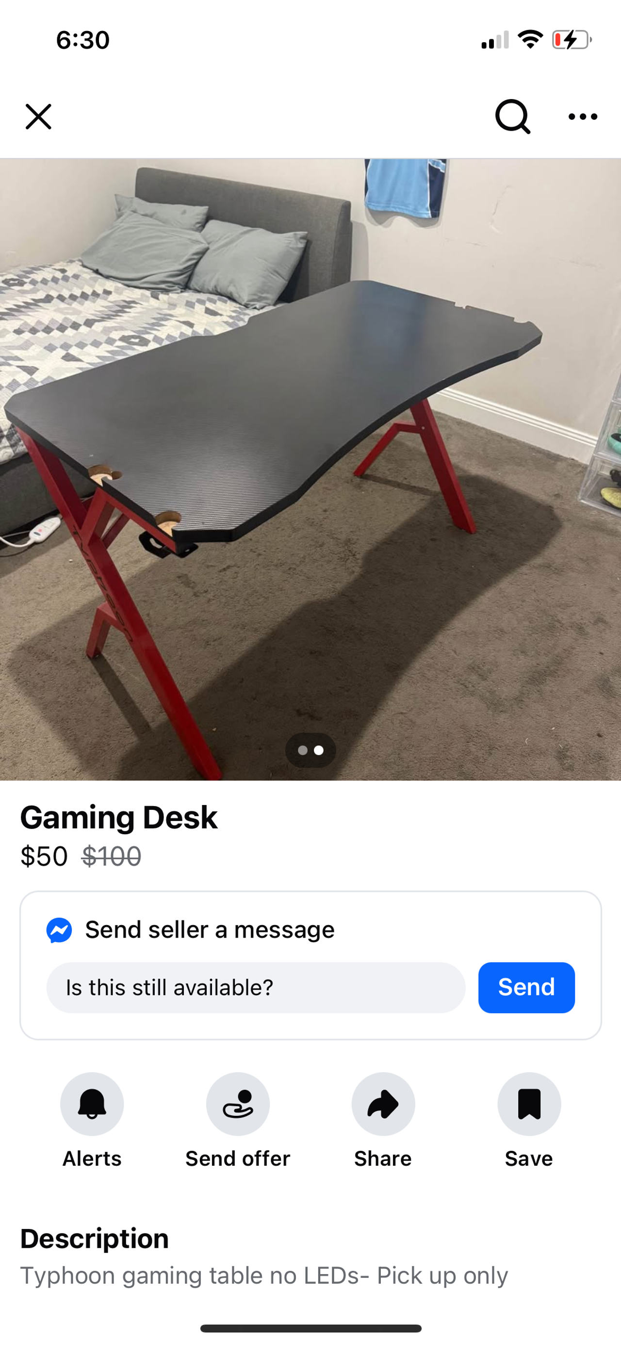Typhoon Gaming Desk