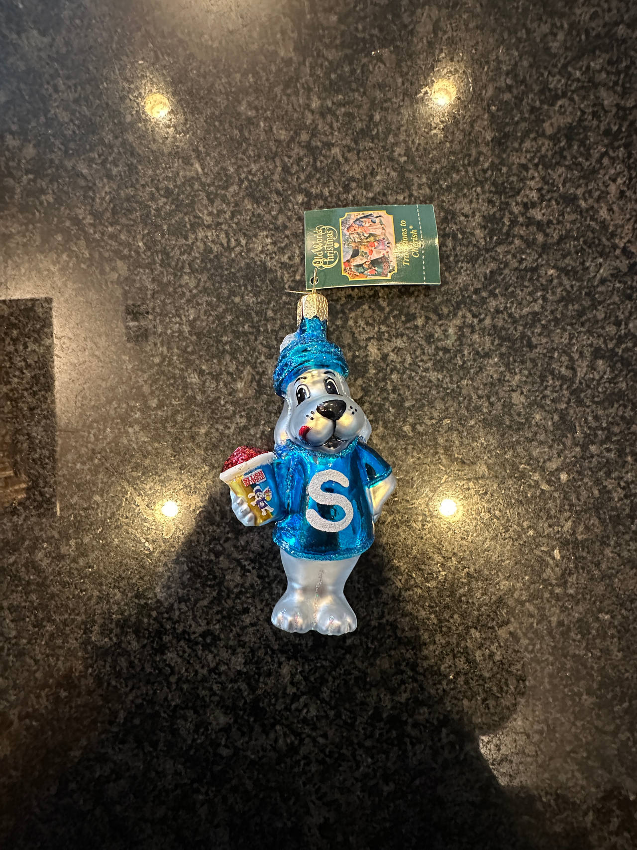 Old World Christmas ICEE Polar Bear Glass Ornament