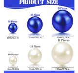 200 Pcs Vase Filler Beads White and Blue Pearl Beads for Vase No Hole Pearls - Image 5
