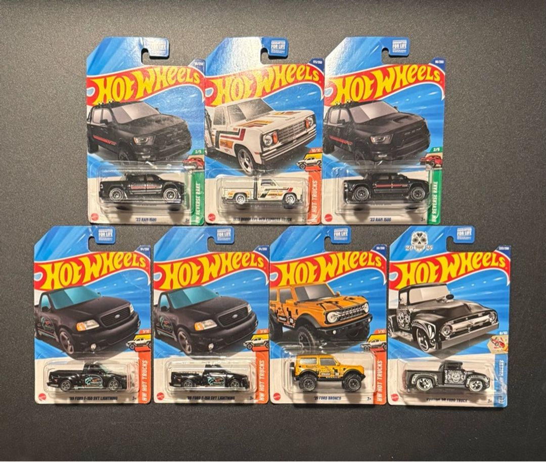 Hot Wheels Ford and Dodge Trucks