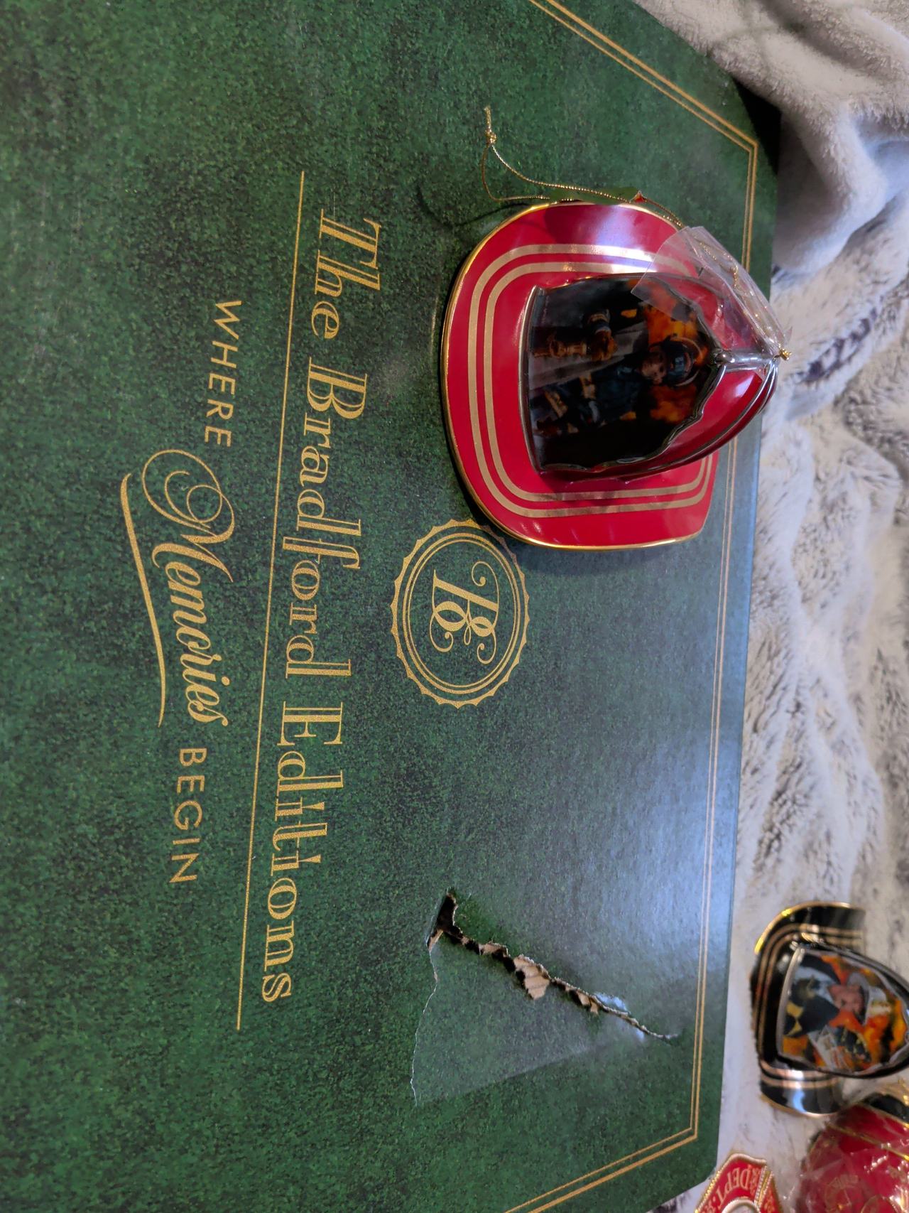 The Bradford Editions Firefighter Helmet Ornament