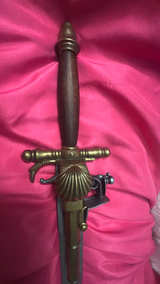Antique Flintlock Dagger Pistol - Image 4