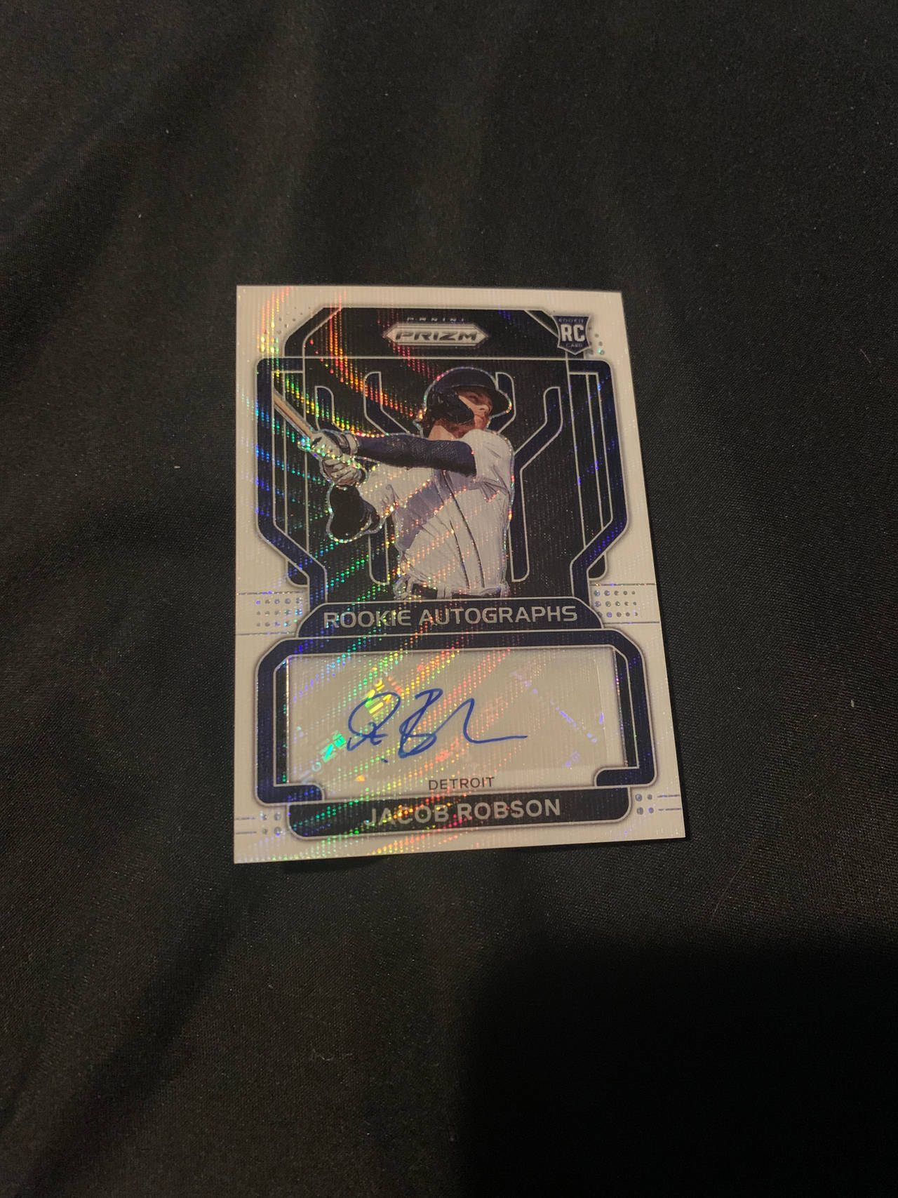 2022 Panini Prizm Rookie Autographs Jacob Robson Baseball Card