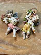 Porcelain Cherub Wall Plaques - Image 1