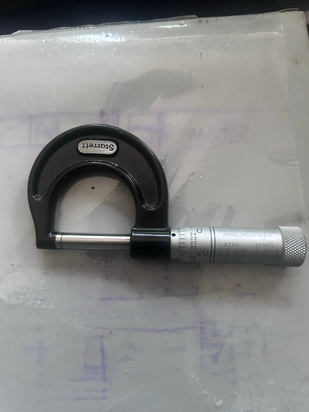 Starrett 0-1" Outside Micrometer