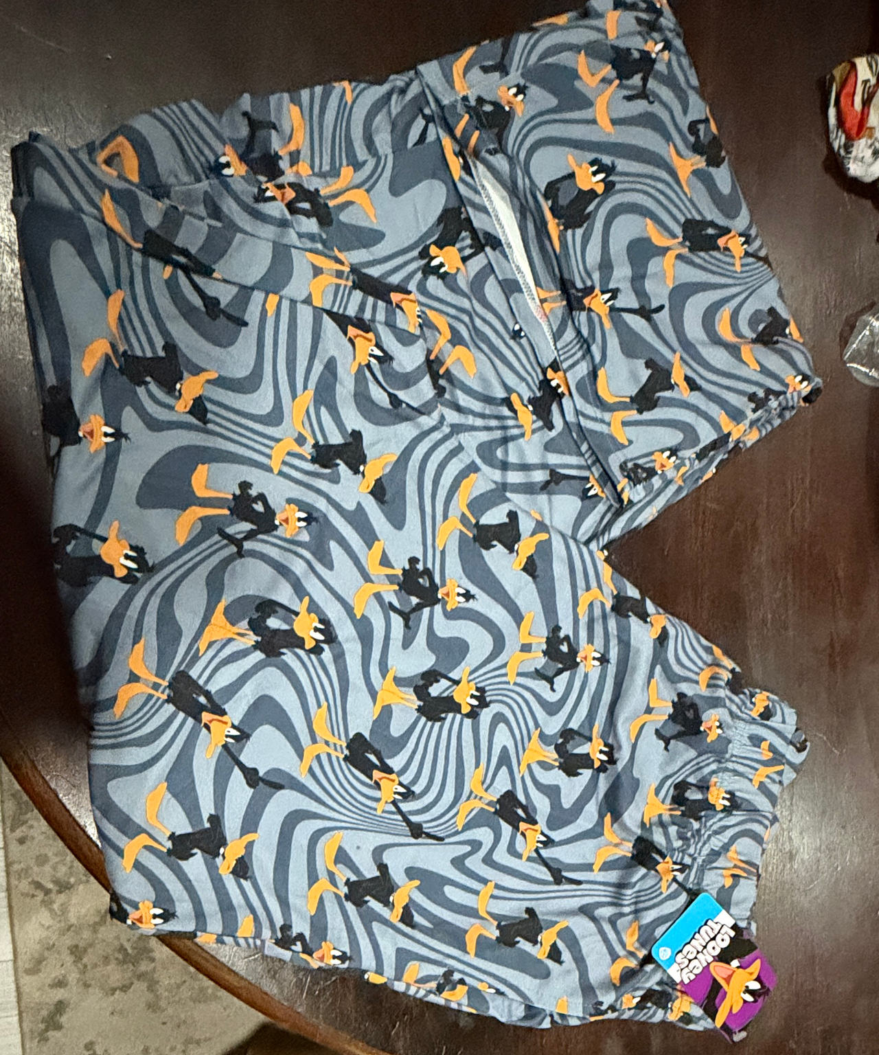 NEW XL Looney Tunes Daffy Duck Wavy Print Lounge Pants