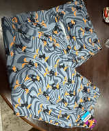 NEW XL Looney Tunes Daffy Duck Wavy Print Lounge Pants - Image 1