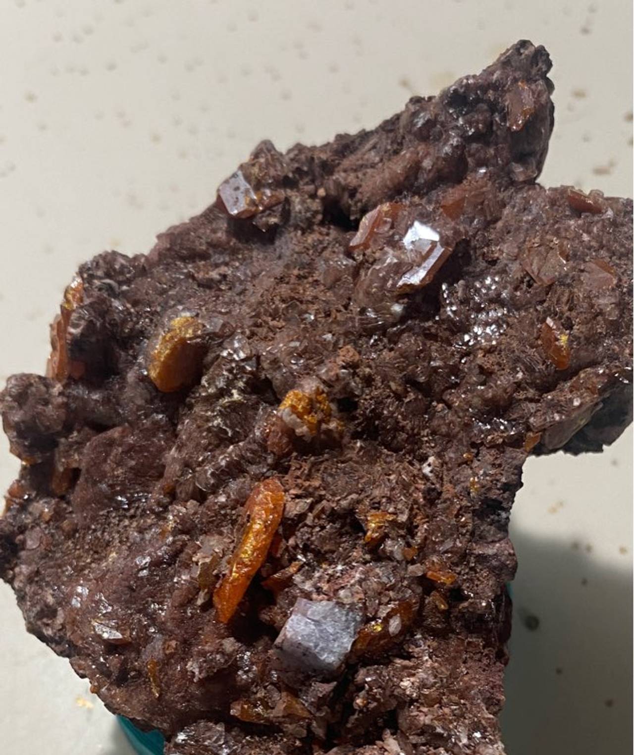Wulfenite on Limonite Matrix Specimen