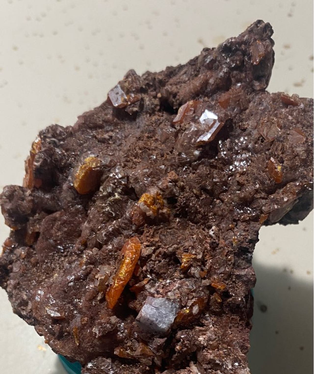 Wulfenite on Limonite Matrix Specimen