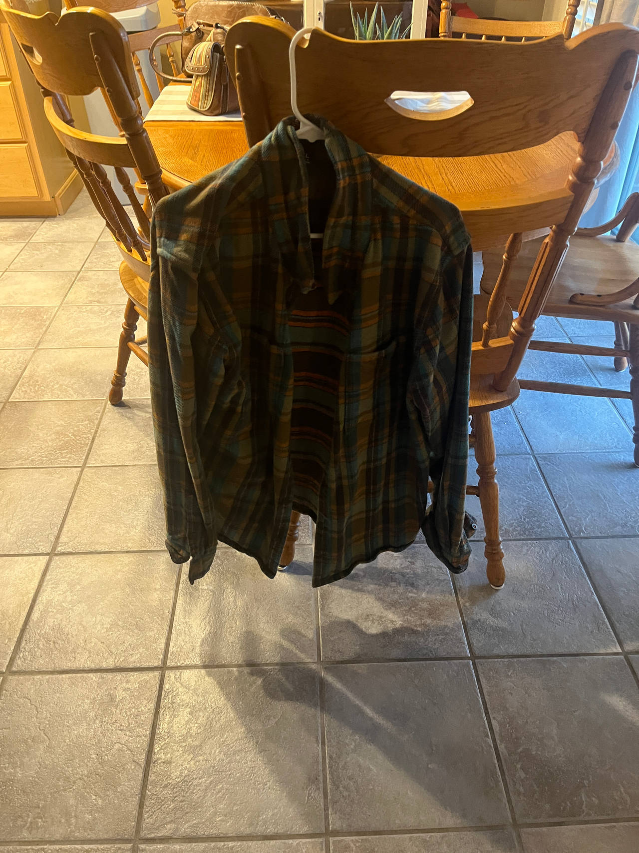 Men's Plaid Flannel Button Down Shirt