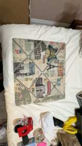 Nikki Galapon Modern Map of D.C. Canvas Wall Art 12"x12" - Image 1