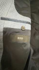 Hugo Boss Light Blue Micro-Check Blazer - Image 8