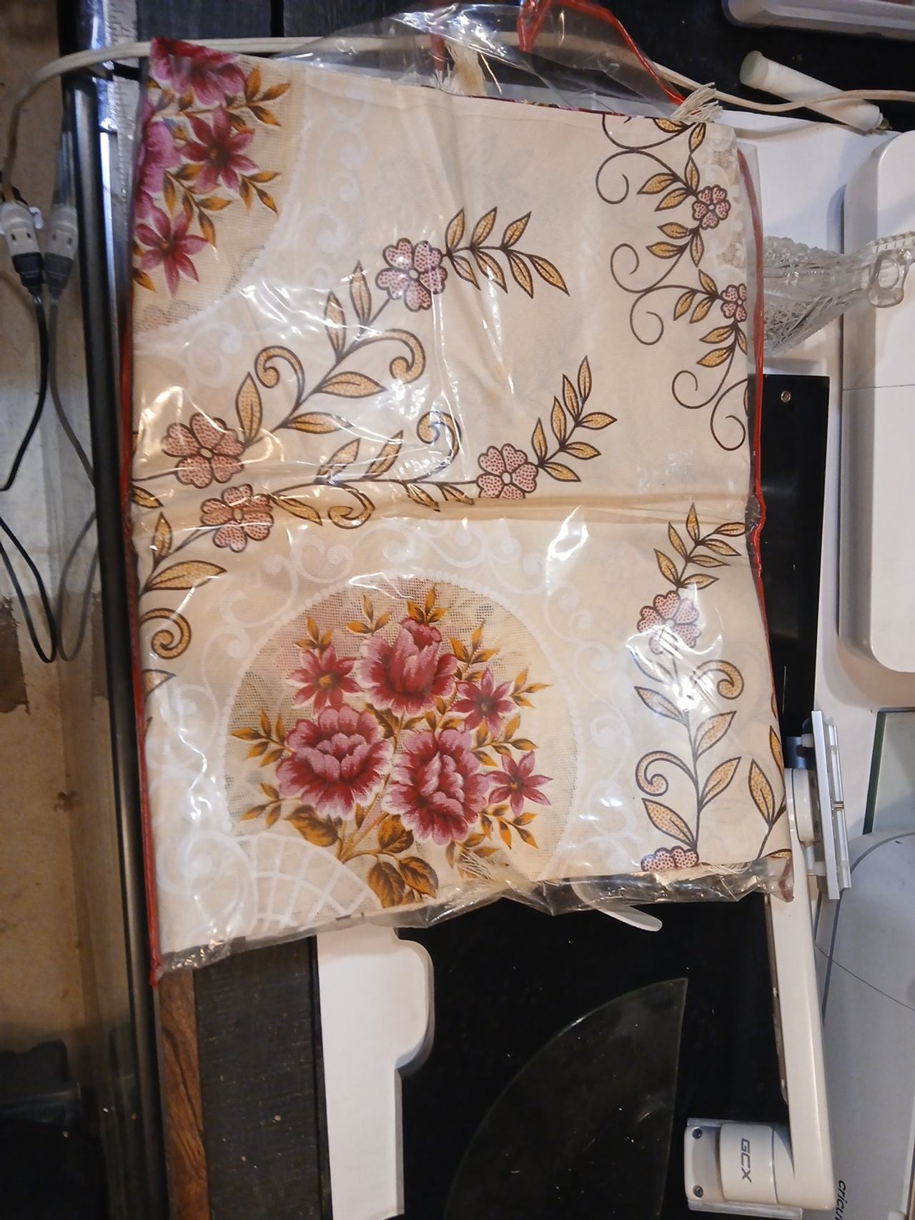 Cina Pizzo Diametro 190 Floral Lace Tablecloth