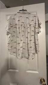 Jane Delander Leopard Print Striped Button Down Shirt - Image 4