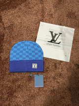 Louis Vuitton Petit Damier Beanie NM Blue - Image 1