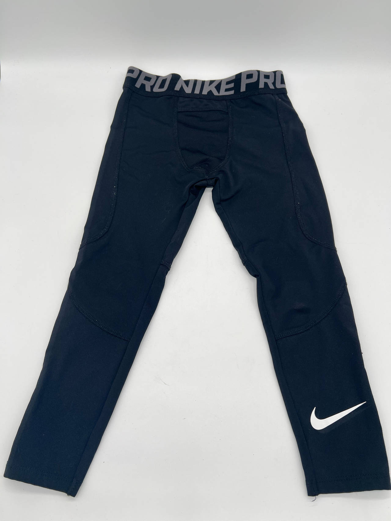 Nike Pro Dri-FIT Boys Youth Compression Pants Leggings Black Size S 4-5 Yrs