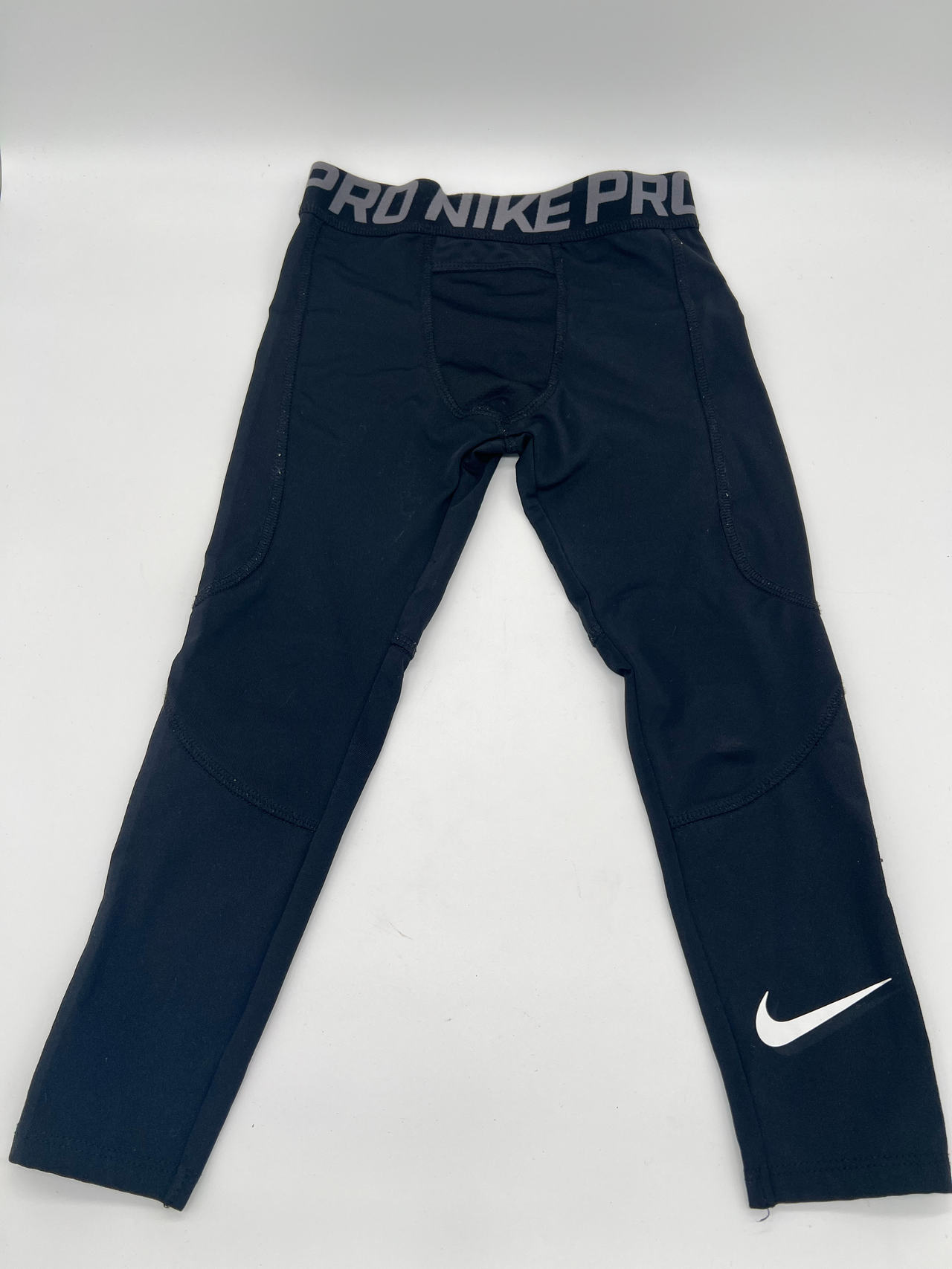 Nike Pro Dri-FIT Boys Youth Compression Pants Leggings Black Size S 4-5 Yrs