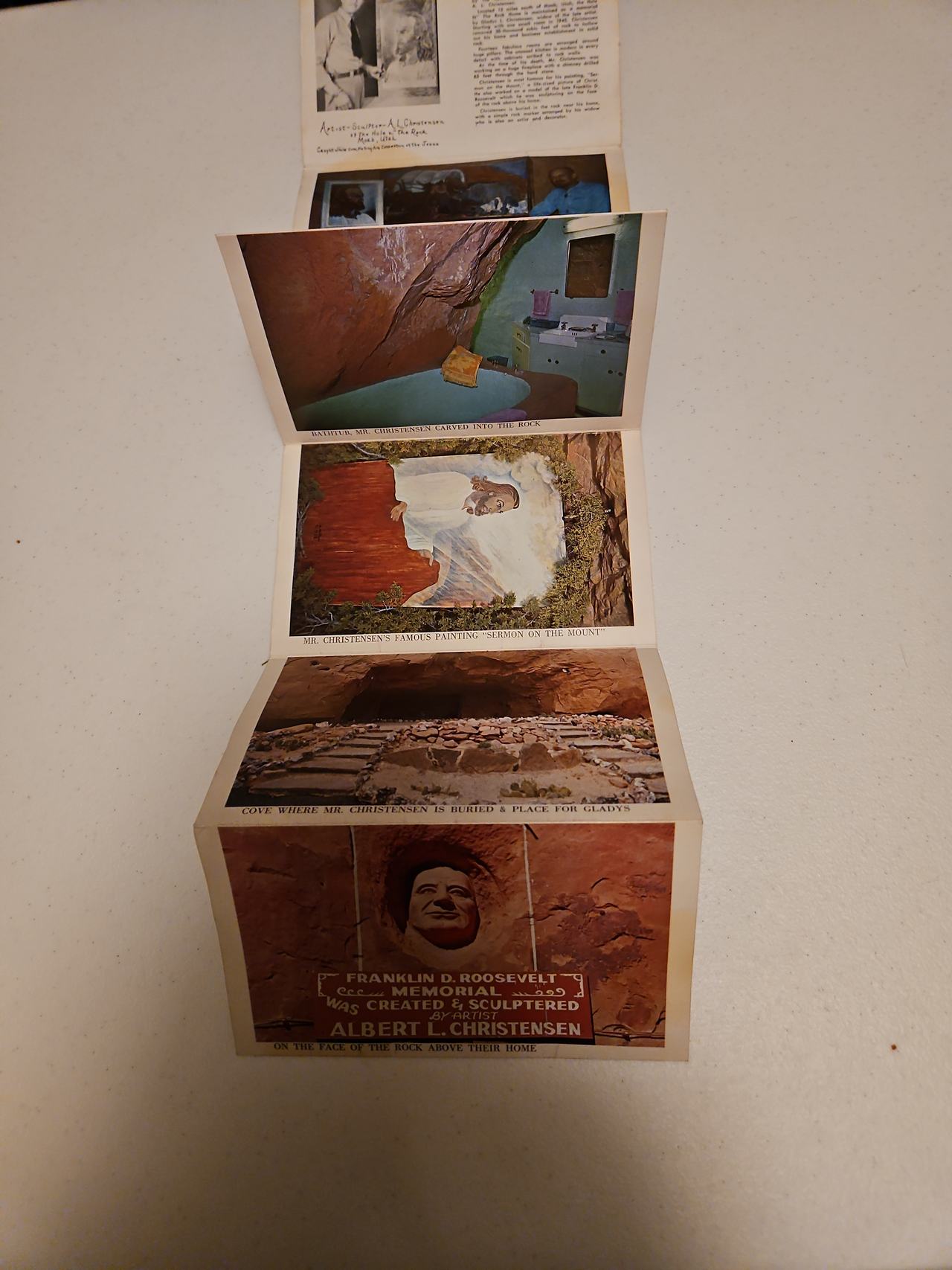 Vintage Hole N' The Rock Postcard