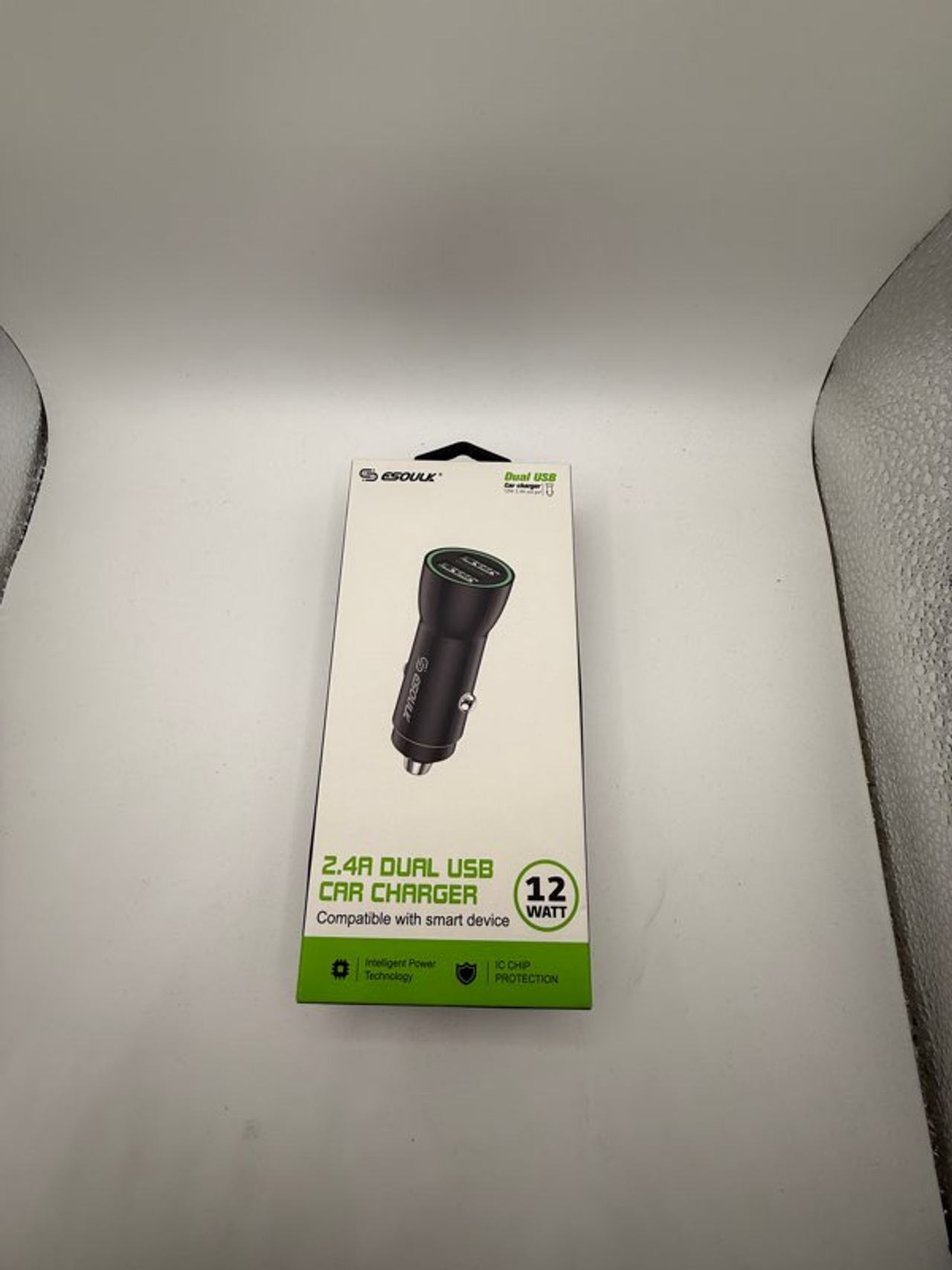 ESOULK 2.4A Dual USB Car Charger