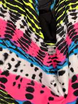 Justice Girls Multicolor Animal Print Monokini Swimsuit - Image 5
