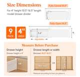 Lifewit adjustable  Drawer Organizer 9 pack - Image 4