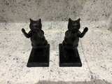 Vintage Cast Iron Cat Bookends - Image 3