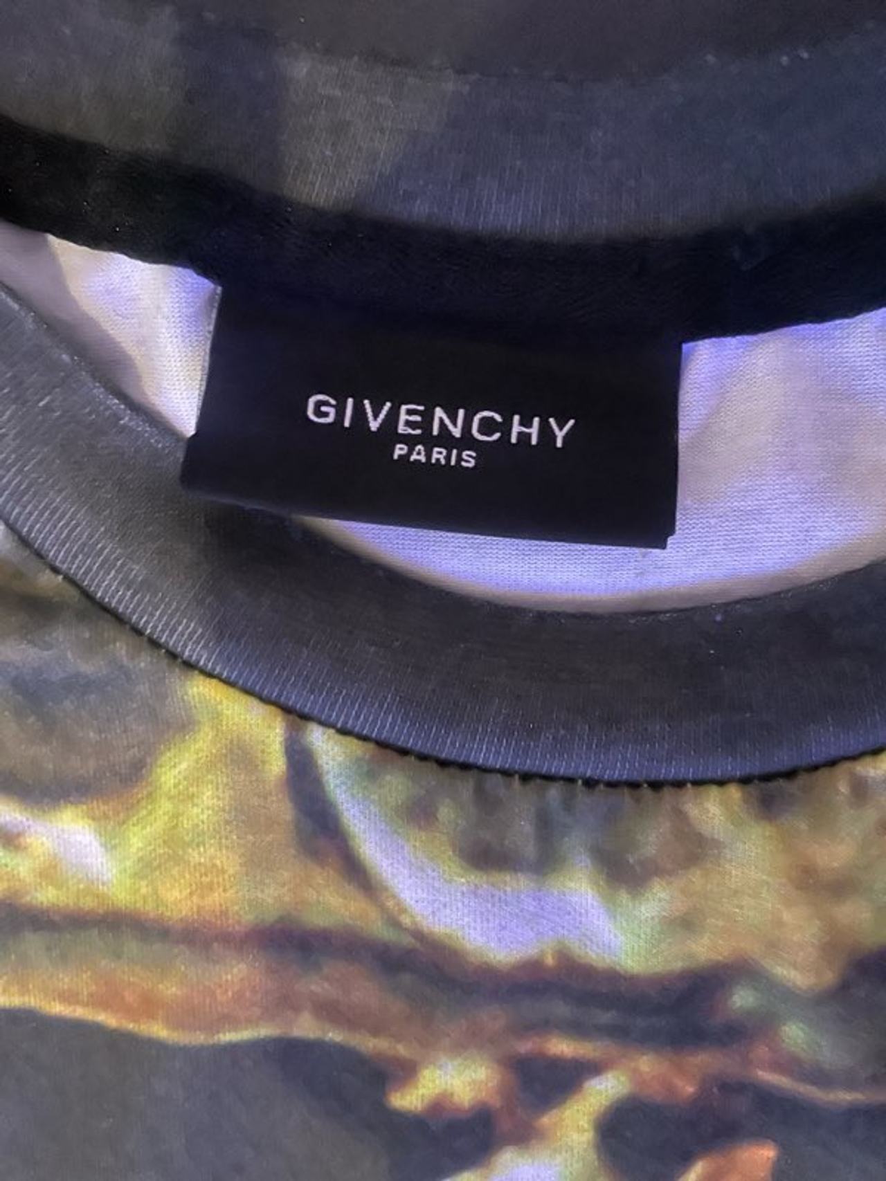 Givenchy Graphic T-Shirt  in the image is king Tut" or "Egyptian Pharaoh" print 