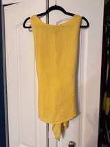 Melissa Paige Yellow Boho Tie-Front Asymmetrical Top
 - Image 2