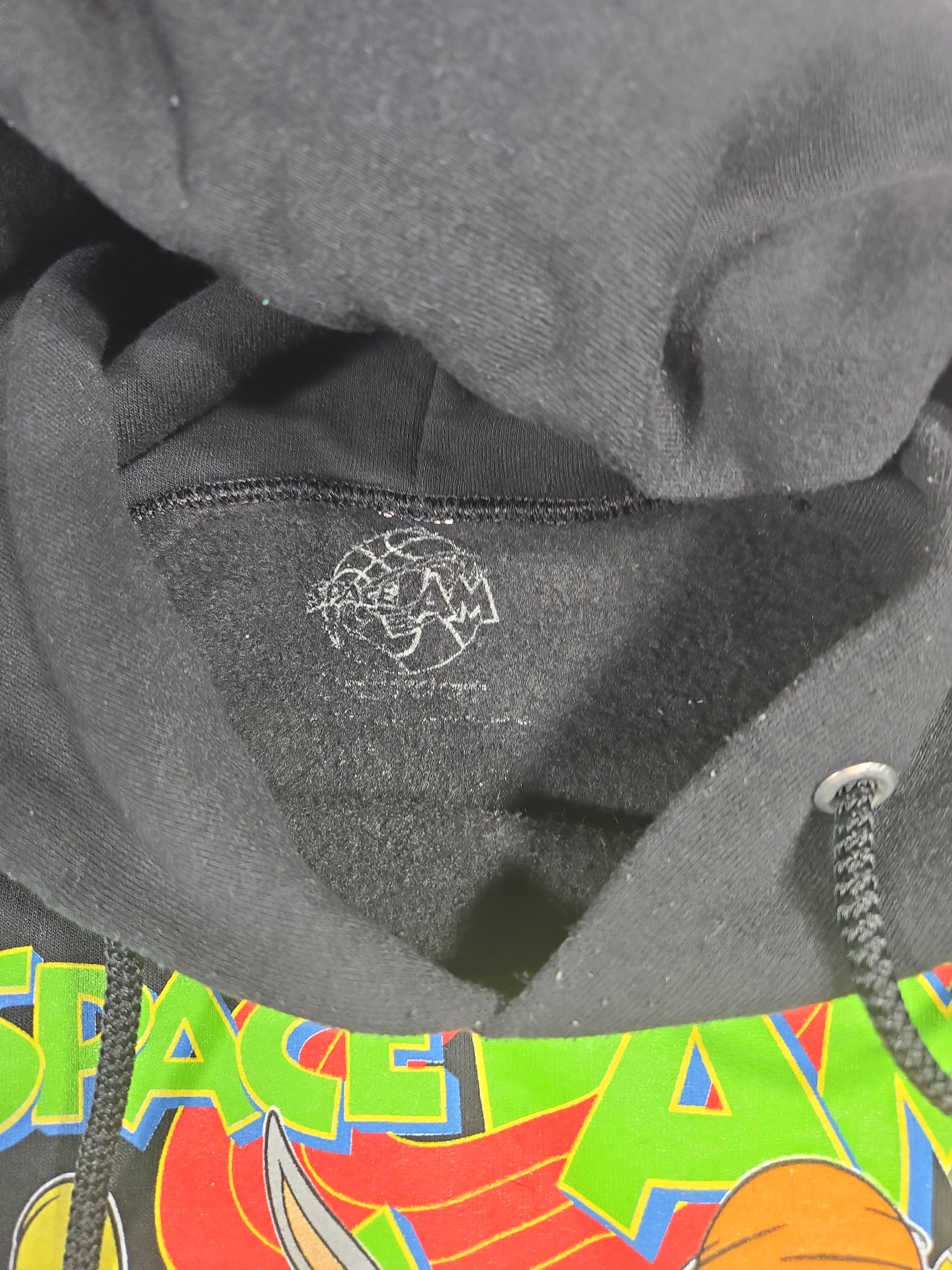 Space Jam Looney Tunes Graphic Hoodie Black Large - Image 6