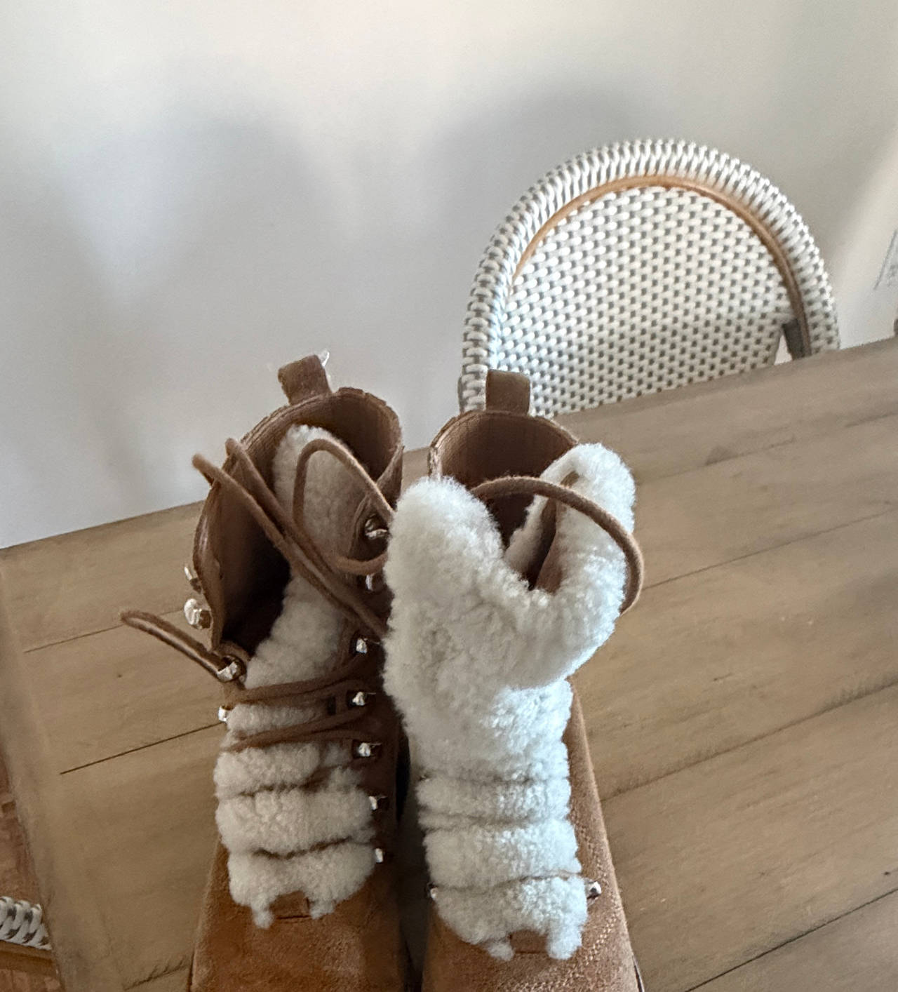 Marc Fisher Izzie Shearling Lace-Up Boot