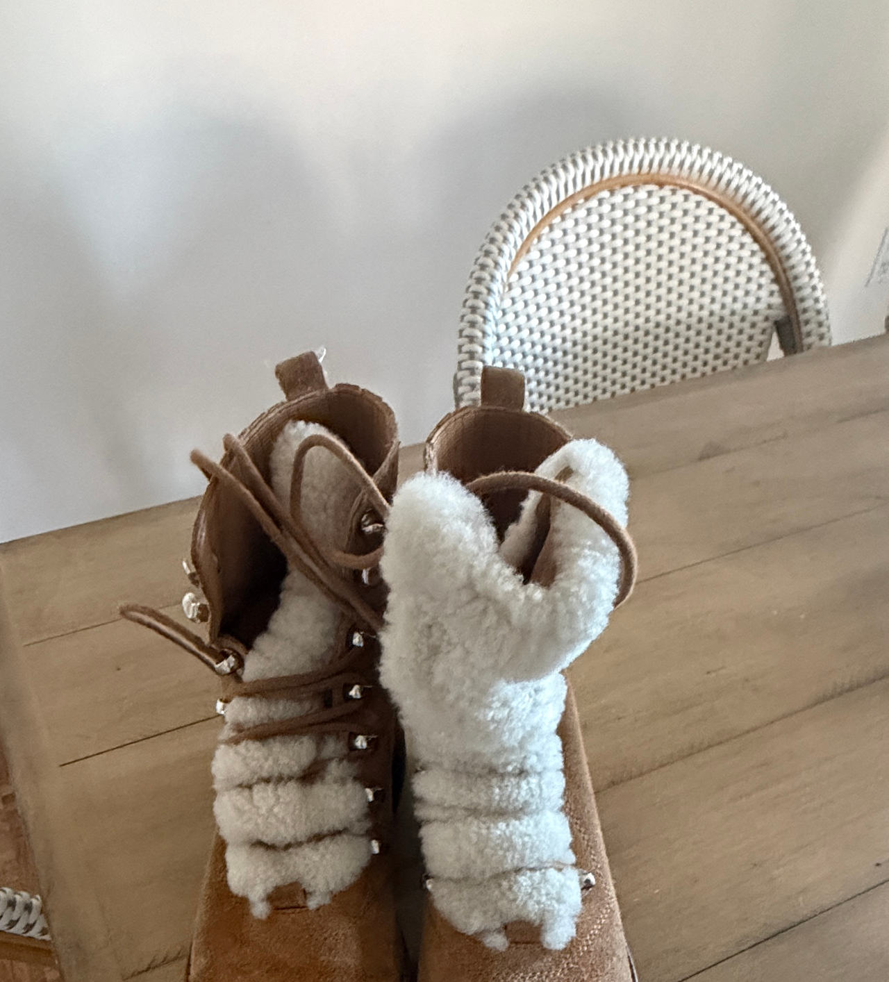 Marc Fisher Izzie Shearling Lace-Up Boot