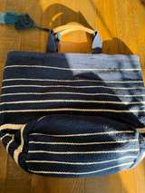 Ann Taylor Navywhite Striped Tote Bag - Image 3
