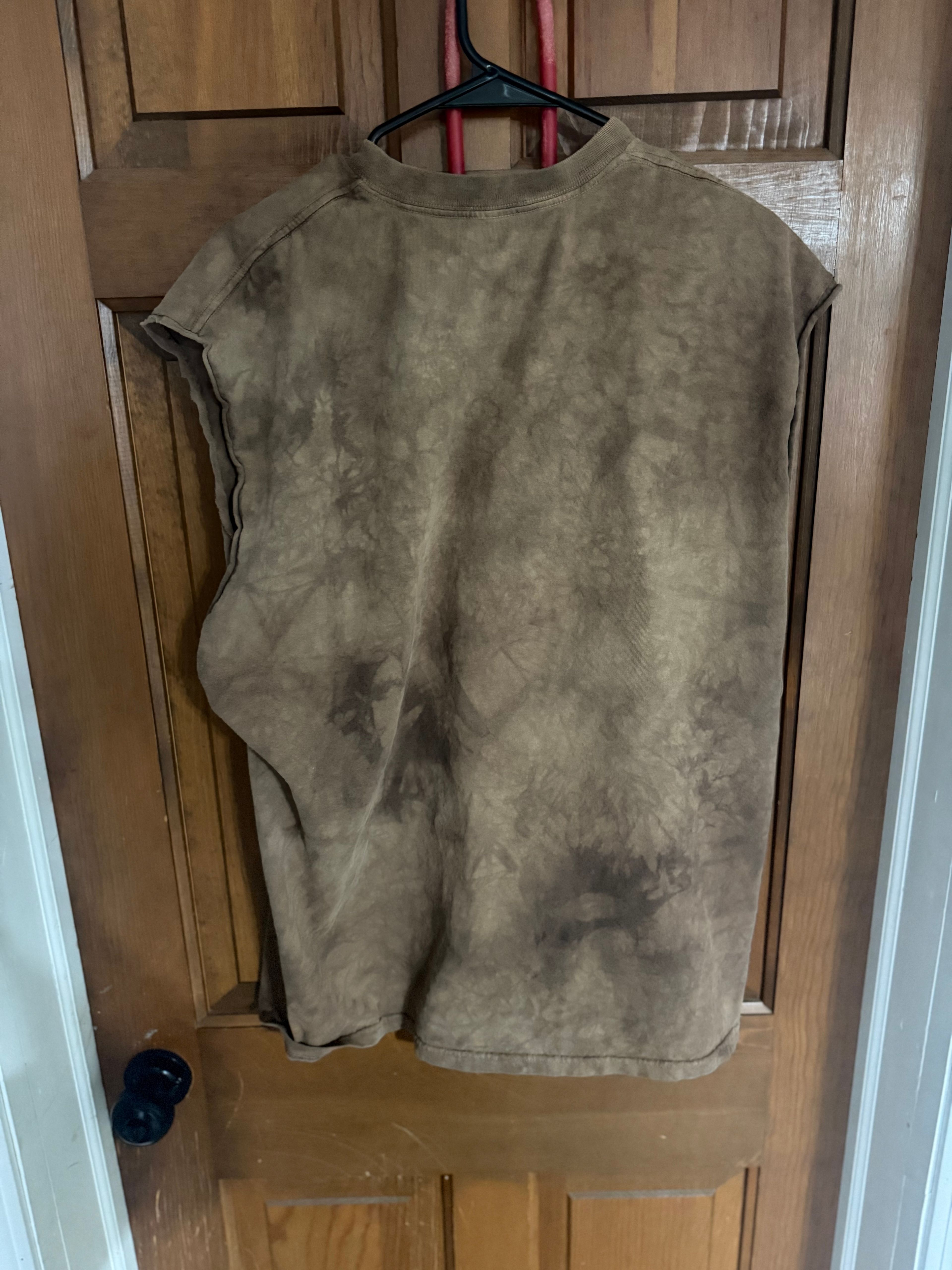 The Mountain Answer Is Beer Brown Tie-Dye T-Shirt - Image 2