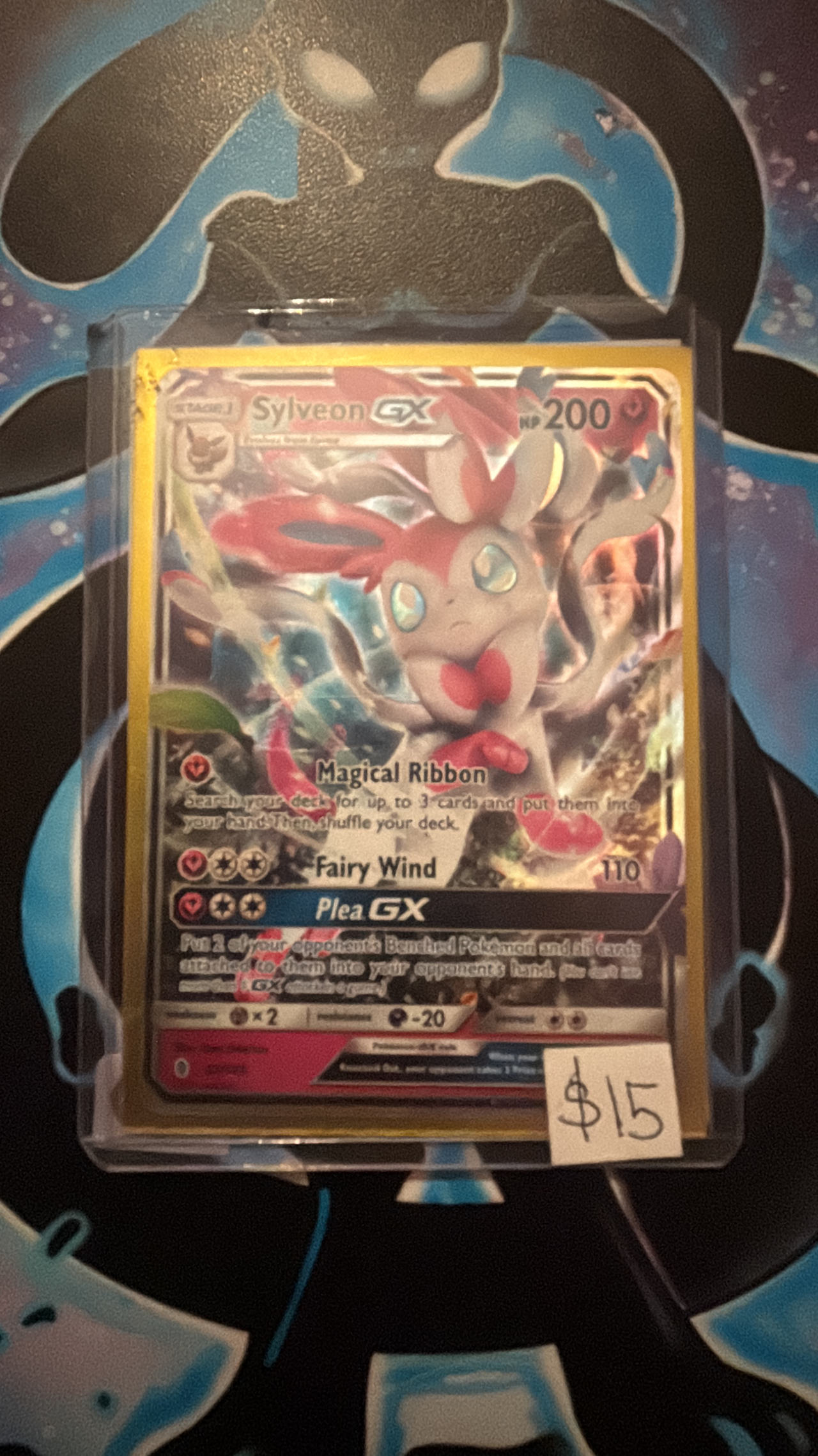 Sylveon GX – Sun & Moon Guardians Rising 92/145 – Holo Ultra Rare Pokémon Card!