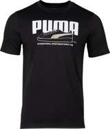 PUMA Men's Graphic Tee Black - Image 1