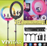 Vivitar Creator Series 18" Full Color Ring Light Set - Image 5