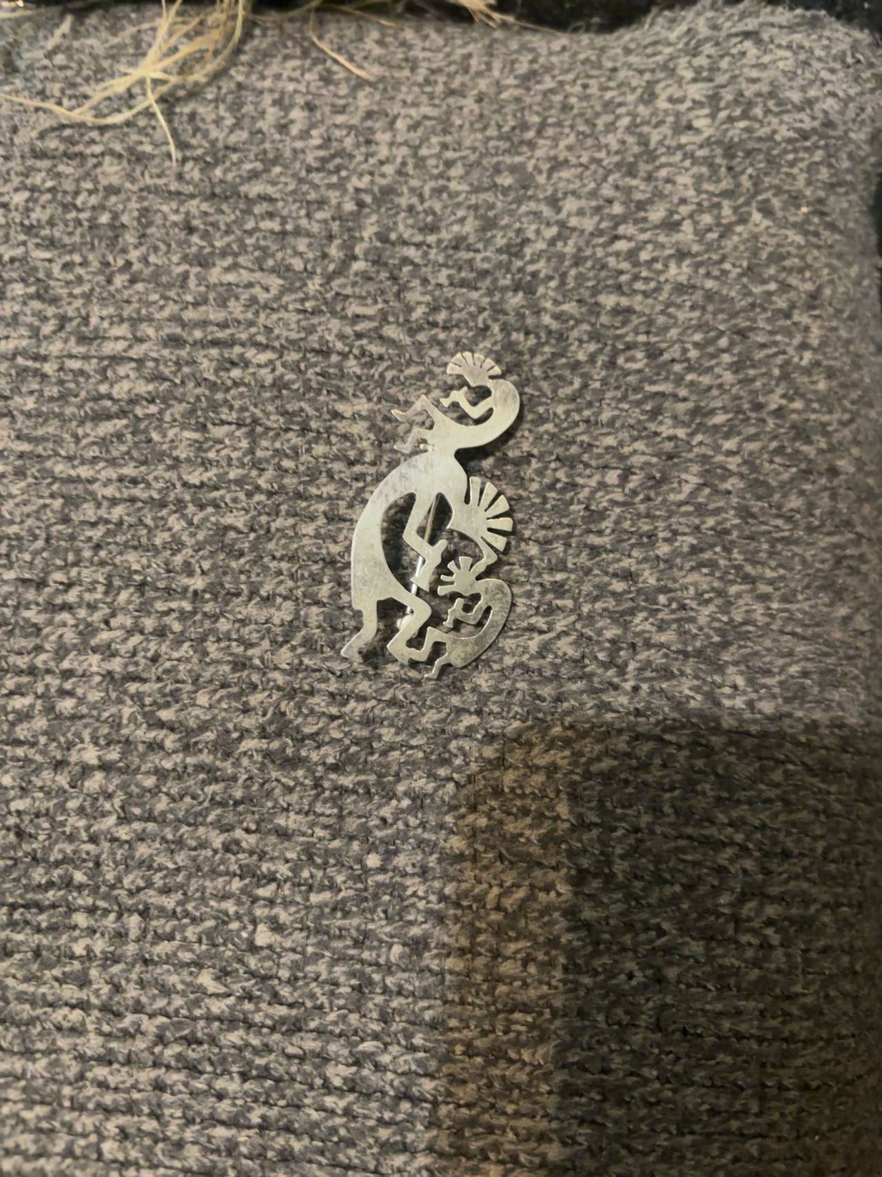 Hartmans Vintage Sterling Silver Kokopelli Brooch