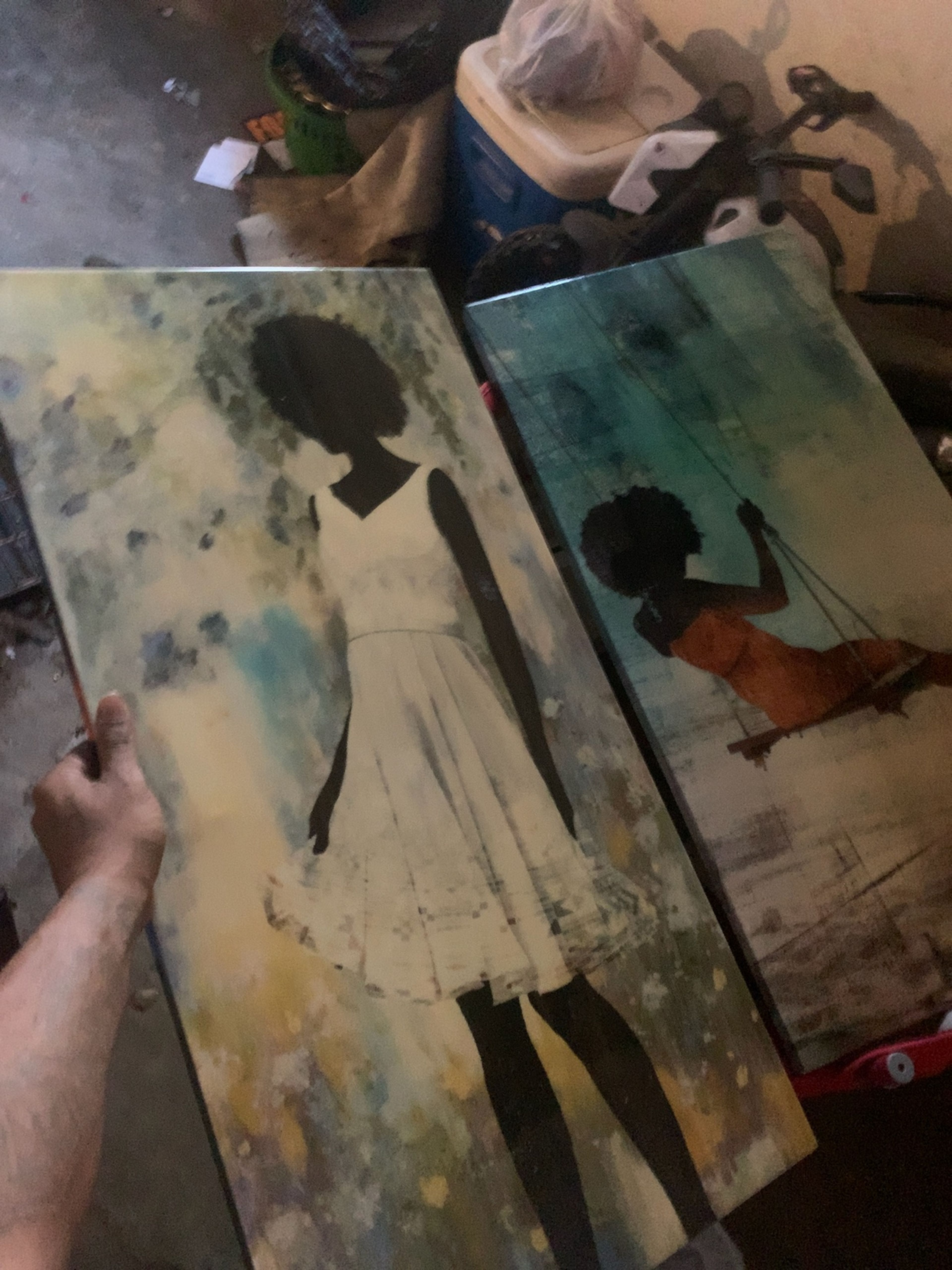 Designart Portrait of African American Woman X Wood Print