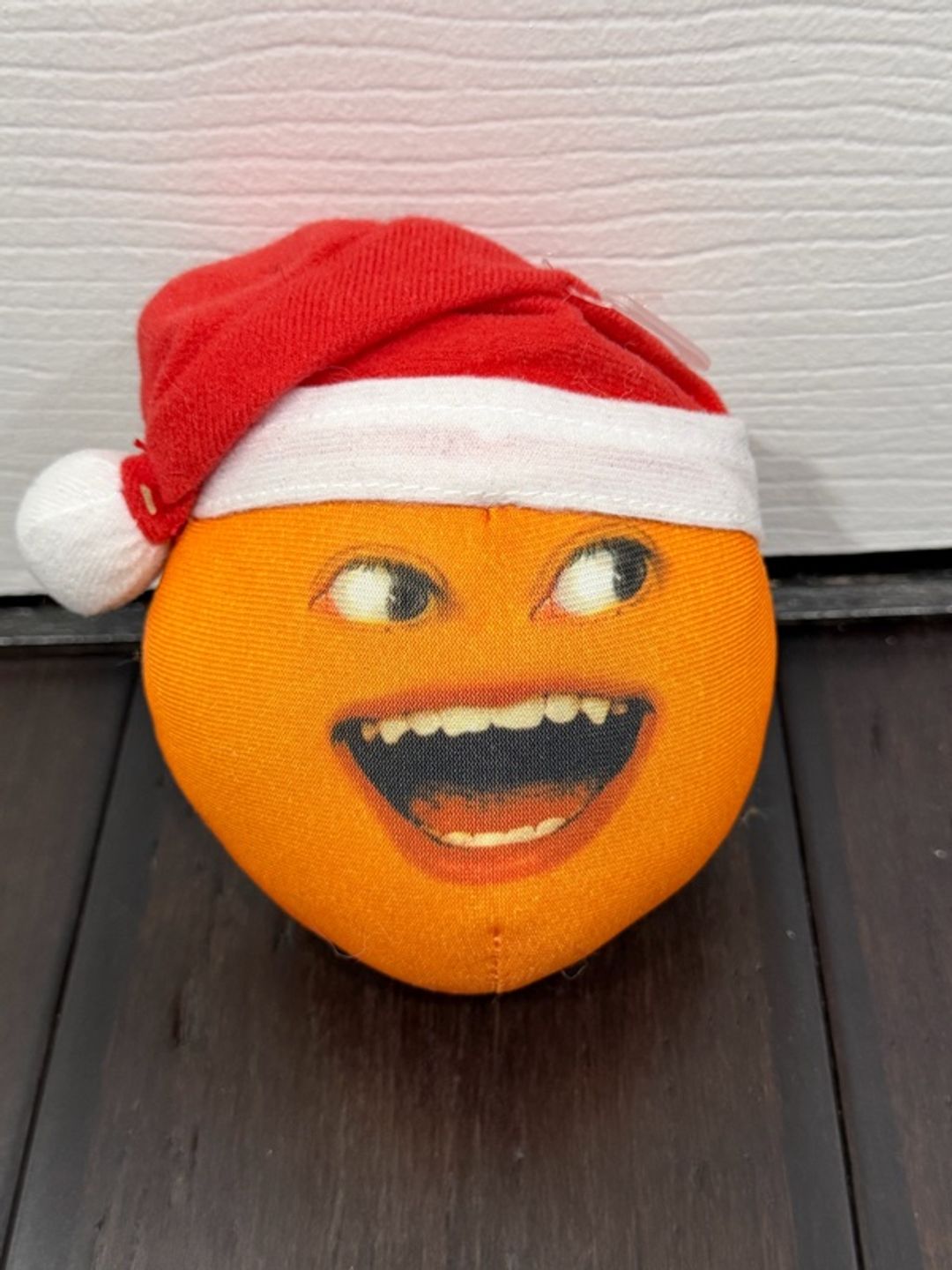 Annoying Orange Plush Toy Santa Hat