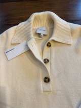NWT Reformation Brooklyn Cotton Polo Sweater - Image 2