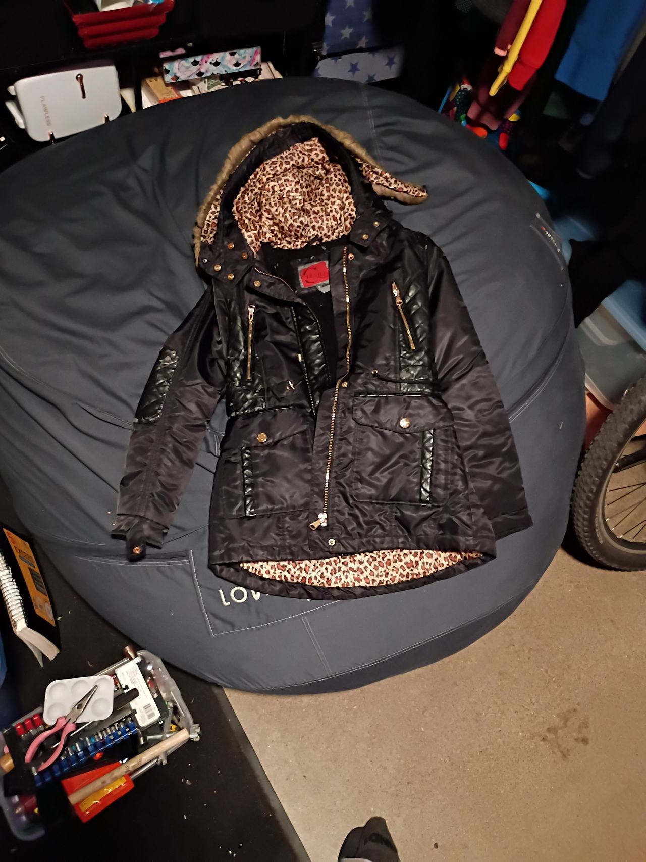 Celsius Premium Leopard Lined Parka Jacket