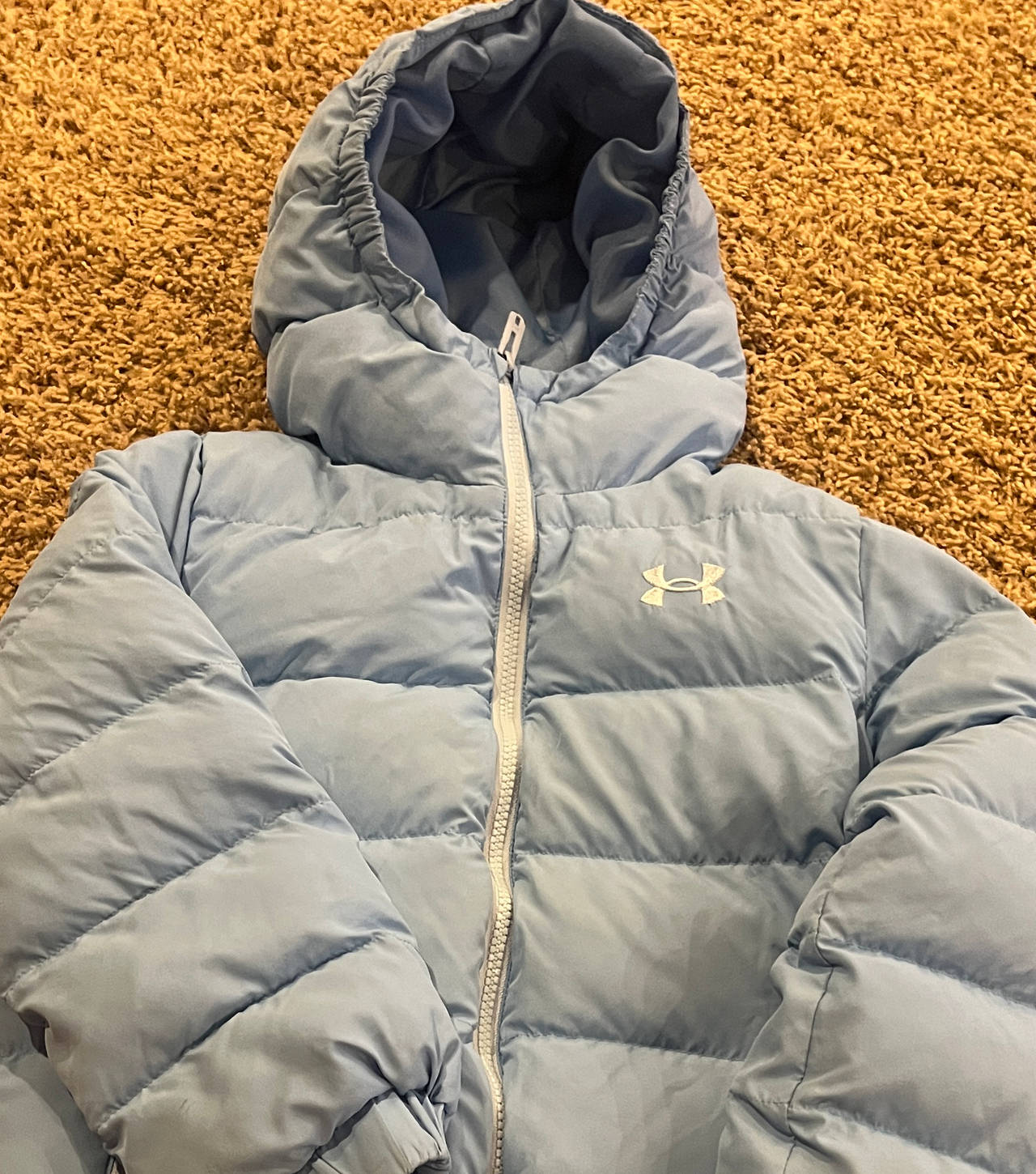 Under Armour Kids' Hooded Puffer Jacket youth small good condition