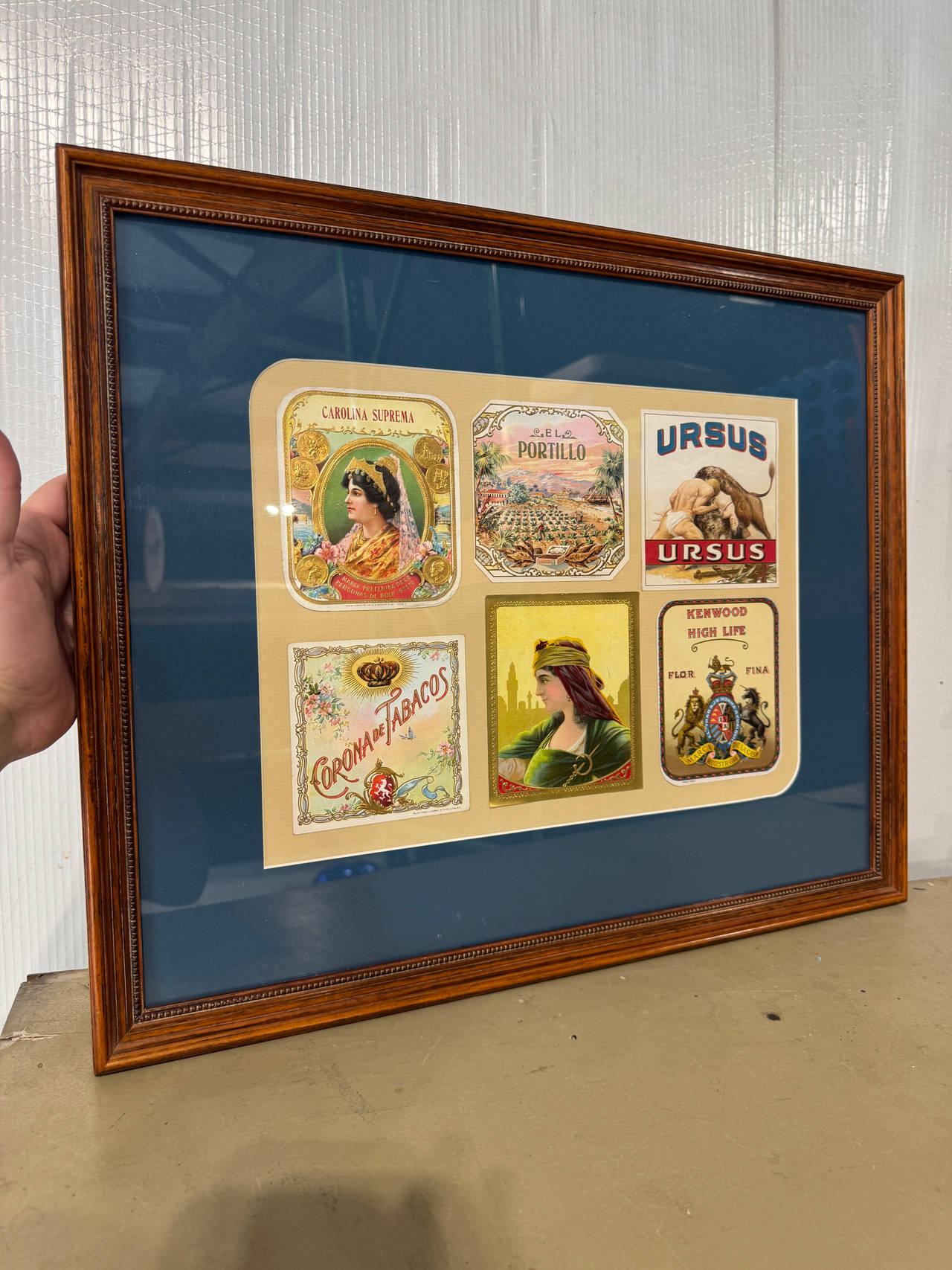 Framed Vintage Cigar Label Art Collection
