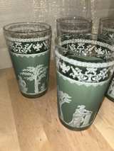 Wedgewood Sage Green Jasperware Grecian Helenic Style Glasses - Image 4