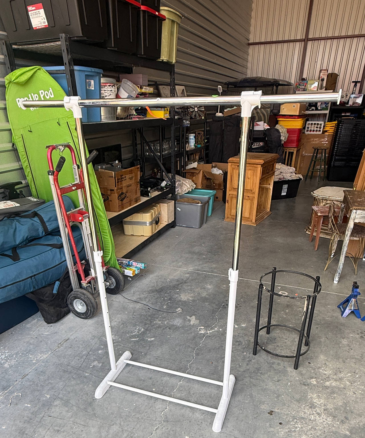 Mainstays Adjustable Rolling Garment Rack