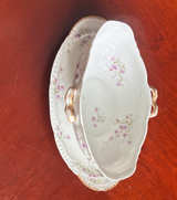 Bavaria Limoges Pink Floral Gravy Boat - Image 1