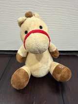 Oshkosh Plush Baby Rattle Pony Horse Tan Brown - Image 2