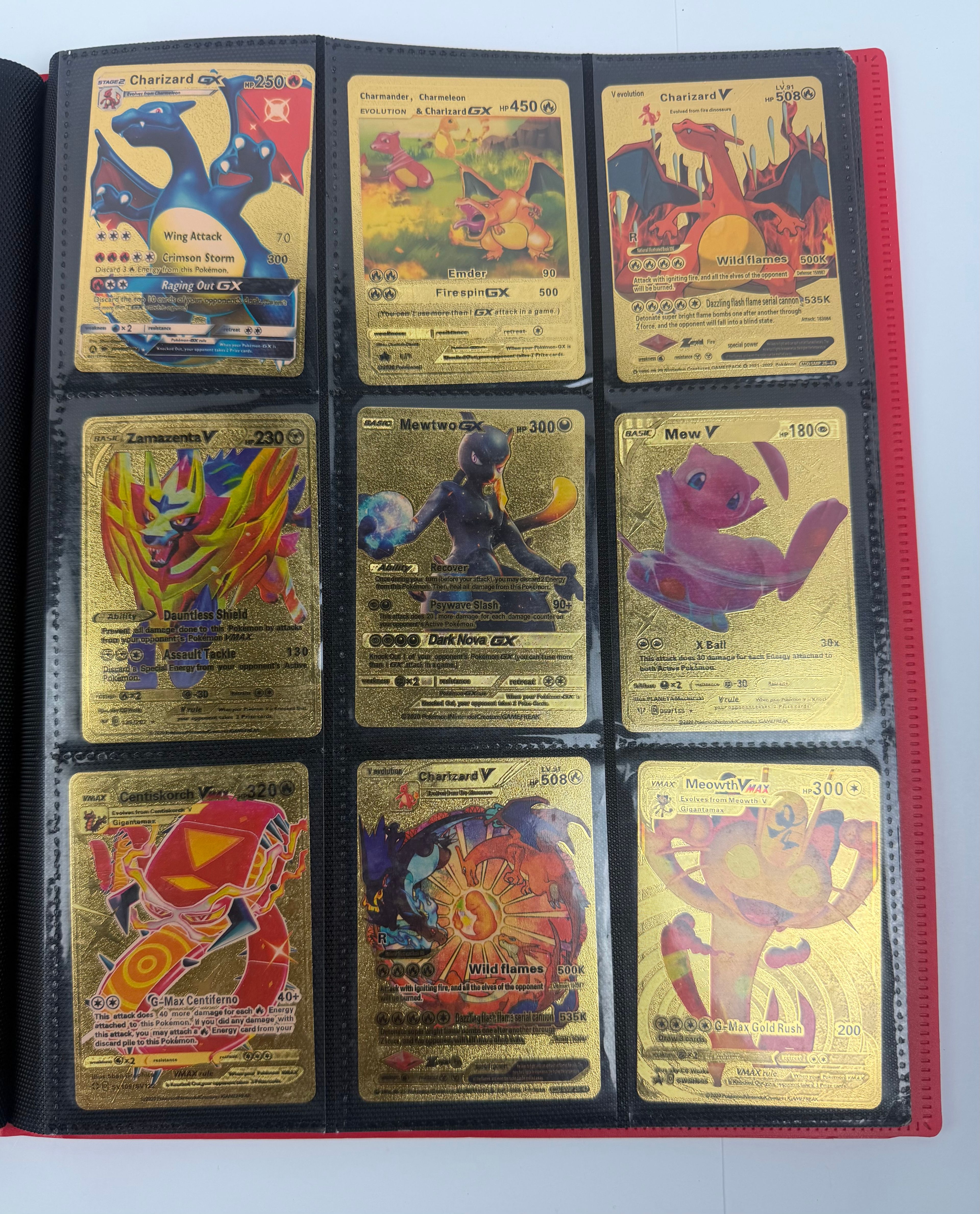 Pokemon 166 Card Collection Binder Pikachu Charizard Mewtwo - Image 8
