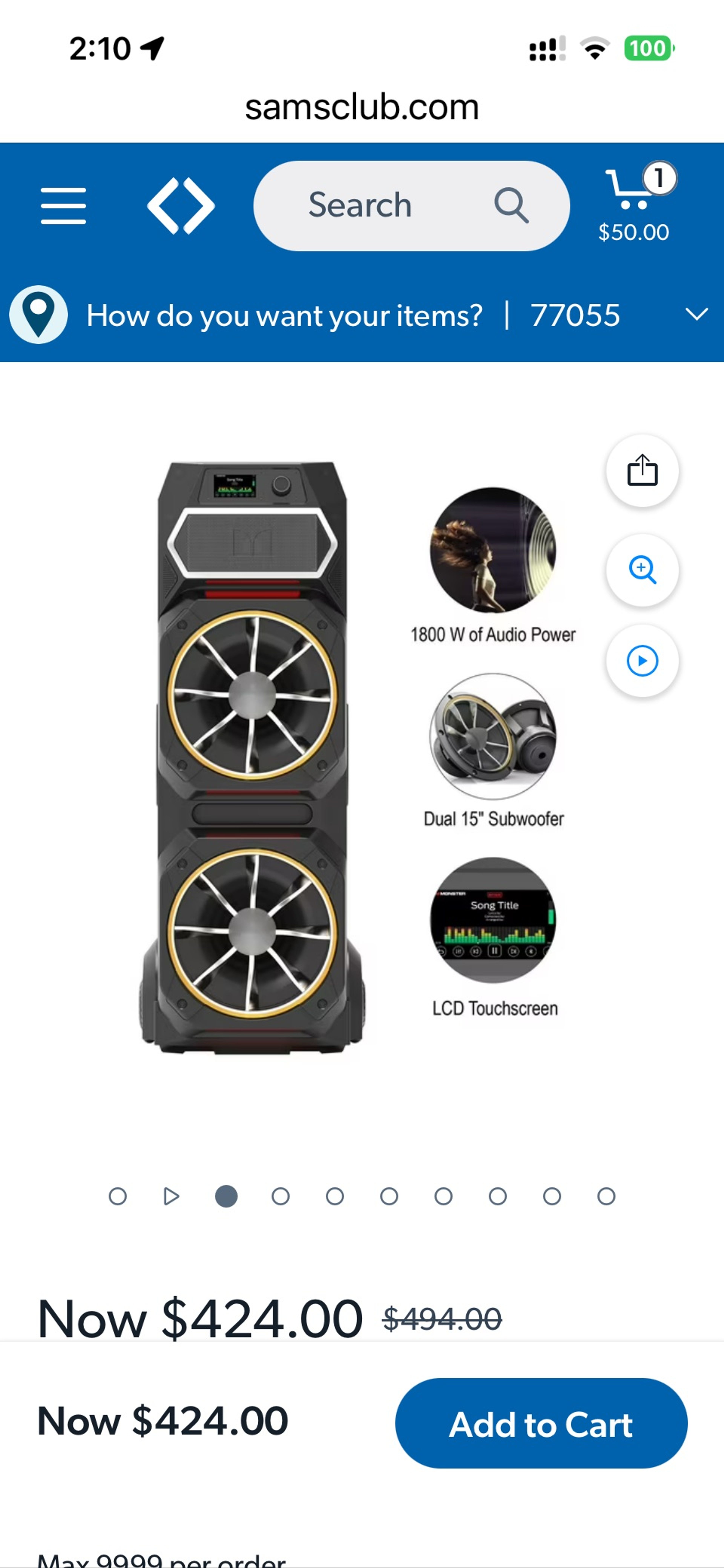 Monster GI30 High-Power Bluetooth Speaker not working - Image 3