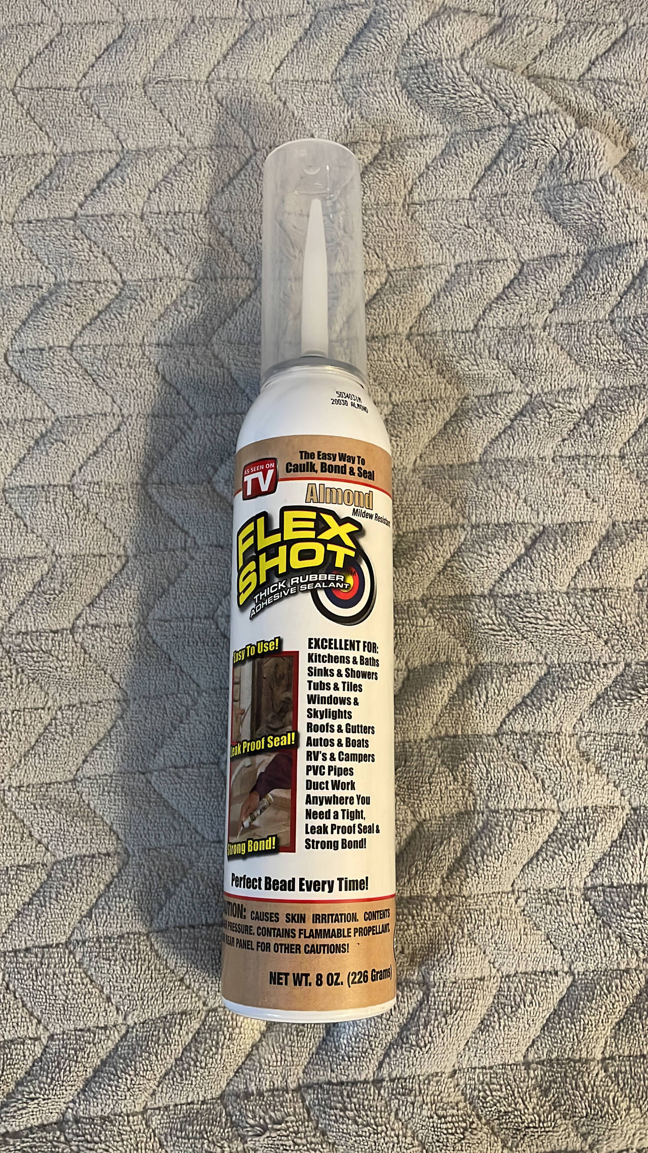 Flex Shot Almond Thick Rubber Adhesive Sealant